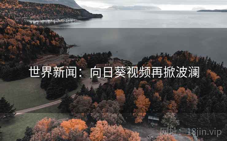 世界新闻：向日葵视频再掀波澜  第2张