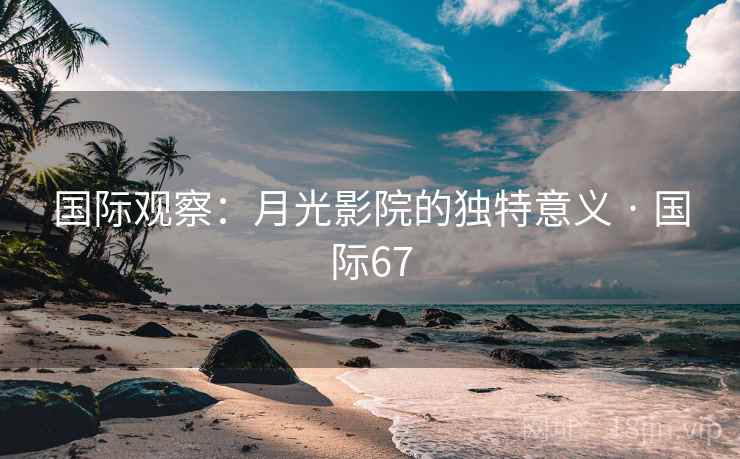 国际观察：月光影院的独特意义 · 国际67  第2张